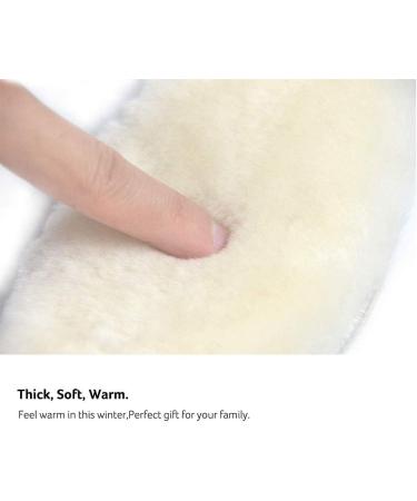 YUANQIAN Sheepskin Insoles for Men & Women - Cozy Fleece Inserts for Shoes Boots & Slippers | Warm Thick & Fluffy | Size Men 9.5/EU44 - Buy Online on GoSupps.com