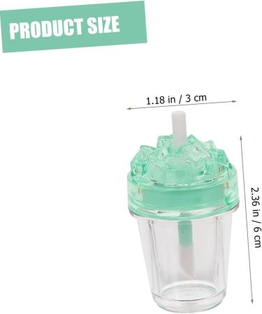  FRCOLOR Milk Tea Bottles 14 Pack Clear Lip Gloss Clear Lip Gloss Clear Lip Gloss with Wand Refillable Lip Balm Bottles - Buy Online on GoSupps.com