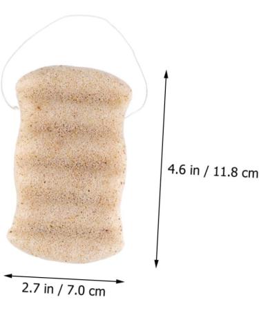 minkissy 1pc Bath Cotton Esponjas Faciales Exfoliating Puff Makeup Removal Sponge Bath Sponge Natural Sponge Face Scrubber Scrubber Wash Round Face Gum Charcoal Long - Buy Online on GoSupps.com