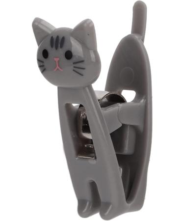 6 Pieces Cat Snack Clips - Anti-Slip Strong Metal Spring Versatile for Food & Documents (Gray) - Buy Online on GoSupps.com
