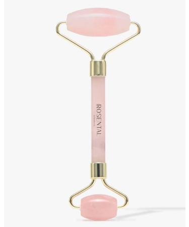 Rosental Organics Rosen Quarz Roller - Anti -Aging massage roller - Face roller - Massage device - Face massage against eye swelling & stress - Soothing for the skin & soul - 100% of course rose quartz - Buy Online on GoSupps.com
