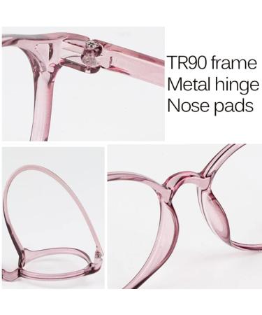 Junz Round Reading Glasses for Men & Women - Anti-Reflective Lightweight +2.5 Magnifying Glasses in Black - Buy Online on GoSupps.com