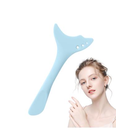 Multifunctional Makeup Aid Reusable Lipstick Eyeshadow Applicator smudgefree tool for beginners and masters eyelid protector application precision for lower Blue