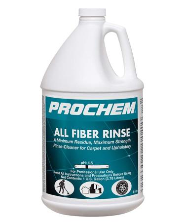 Prochem All Fiber Rinse Concentrate Professional Solution for Carpet and Upholstery, Use After Cleaning, Leaves Fibers Bright and Soft to Touch, 1 Gal. (B109-1m) 1 gallon