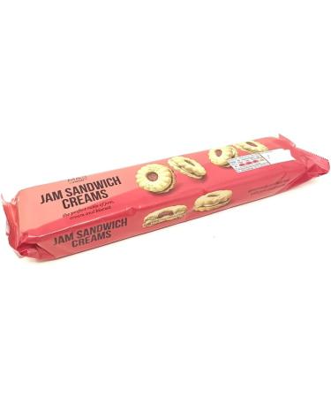 M&S Jam Sandwich Creams 155g The Perfect Ratio of Jam Cream & Biscuit - 5 Pack in a Premier Life Store Box - Buy Online on GoSupps.com
