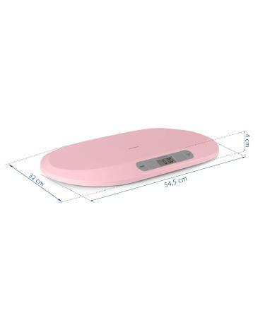 BERDSEN Baby Scale 20kg | Precise Weight Measurement Memory Stable & Safe | Pink Color | Batteries Included - Kg/Lb/Oz - Buy Online on GoSupps.com