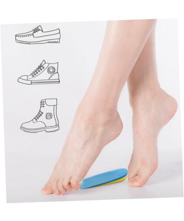 Healvian Silicone Heel Cup Cushion Inserts - Orthotic Insoles for Men and Women, Gel Half Insole Pads for Arch Support - 2 Pairs, Assorted Colors - 11.3X7.5 CM - Buy Online on GoSupps.com