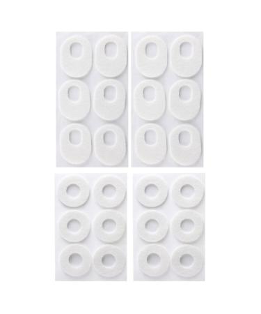 FRCOLOR 4sheets Wear-Resistant Pad Blisters Toes Relief Resistant Liners Relieve Easy Supplies Round Corn Foam Use Cushion Shoe Convenient Care Heel Tools Removal Shoes for