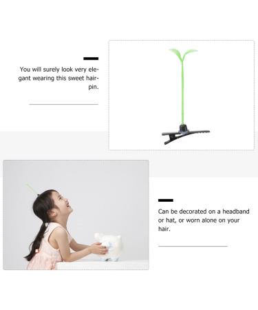 DOITOOL Bean Sprout Hair Clips 100 Pcs - Cute Green Plant Hairpin Ornaments for Kids DIY | Ideal for School, Home, and Party - Buy Online on GoSupps.com