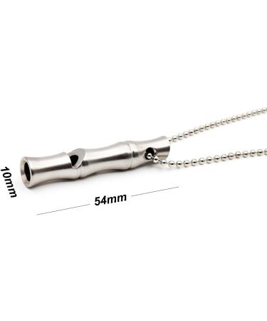 Makstore Signal Whistle with Collar & Key Chain - Durable 54x10mm Emergency Safety Tool for Outdoor Activities - Buy Online on GoSupps.com