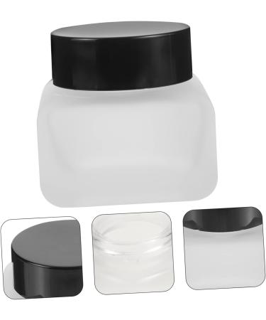 HONMEET 50ml Glass Jar Face Cream Jar Empty Refillable Cosmetic Jars Empty Cream Jar Frosted Glass Jars Tiny Jars with Lids Lotion Jar Body Butter Jars Sample Jars Travel Square Small Jar - Buy Online on GoSupps.com