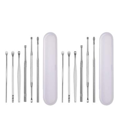 DOITOOL Earbuds Earbuds Earbuds Earwax Removal Tool 2 Set Ear Wax Removal Tool Kit Sturdy Ear Pick Cleaner Scoop Ear Spoon Set Cleaning Tools Cleaning Tools Cleaning Tools