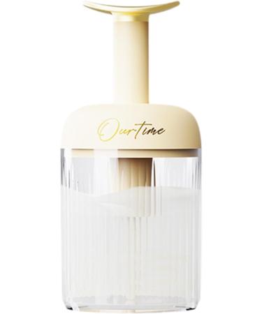 Face Wash Foamer Rotating Type Skincare Foam Maker - Portable Facial Cleansing Tools Deep Cleansing Detachable Fine Foam Light Yellow - Buy Online on GoSupps.com