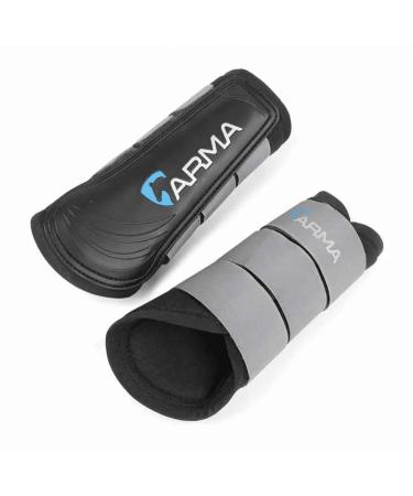 Shires Arma Air Motion Brushing Boots - Grey Grey Full