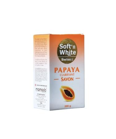 Soft N White Swiss Papaya Lightening / Brightening Soap 200g with First Lady Papaya Cream 200ml