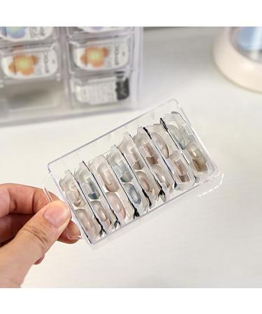Qxiao Contact Lens Storage Box - 6/9/12 Compartments Large Capacity Transparent Plastic Organizer for Daily Use - Compatible with All Brands - Buy Online on GoSupps.com