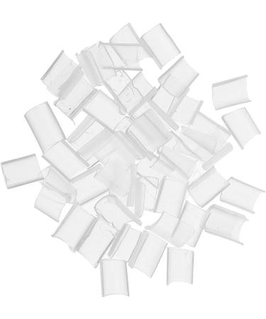 Real Premium Italian Keratin Glue Fusion Nail U Tip Re-Bonds (50 pcs) (Clear)
