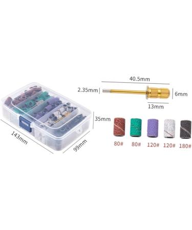 PLAFOPE 1 Set Nail Polish Set Nail Grinding Sanding Bits for Nail Drill Nail Tools Nail Polishing Band Sanding Bands for Nail Mandrel Bit for Nails Nail Bits Manicure Polishing Tape Alloy - Buy Online on GoSupps.com