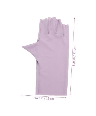 POPETPOP Nail Anti-uv Gloves 2 Pairs pink gloves UV gloves nail art supplies UV protection gloves for manicure UV nail gloves manicure gloves anti UV nail art accessory Nail supplies Nylon - Buy Online on GoSupps.com