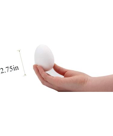 Crafare 40 Pack 2.75 Inch White Craft Foam Eggs for DIY Painting & Holiday Crafts - Buy Online on GoSupps.com