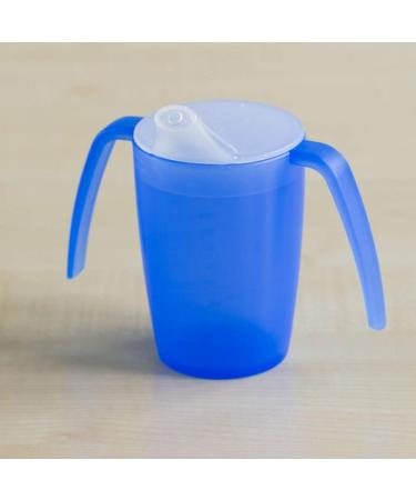 Ornamin Two Handled Mug 220ml with Spouted Lid - Transparent, Ergonomic Design for Shaky Hands - Care Feeding Cup - Buy Online on GoSupps.com