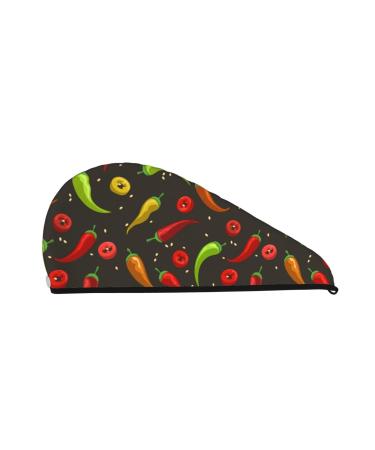 Chili2 Microfiber Hair Towel Soft Super Absorbent Hair Towel Wrap for Women Coral Velvet Quick Dry Hair Cap for Long Curly and Thick Hair