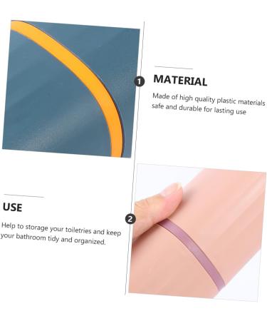 TOVINANNA 2pcs Travel Wash Cup & Toothbrush Case - Premium Bathroom Accessories & Container for Easy Travel - Buy Online on GoSupps.com