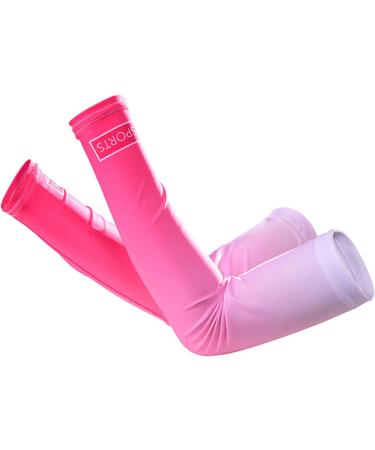 WskLinft 1 Pair Arm Sleeve -pilling Breathable Fine Stitching Quick-drying Arm Sleeve for Exercise Pink - Buy Online on GoSupps.com
