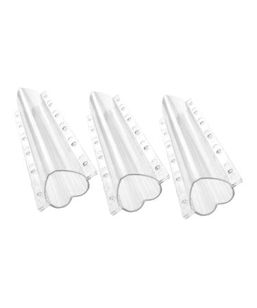 Parliky 3pcs Tools Shape Fruit Horn Oven Shaper Forming Melon Big Strawberry Grow Molds Vegetable Styling Transparent 20x6.5cm