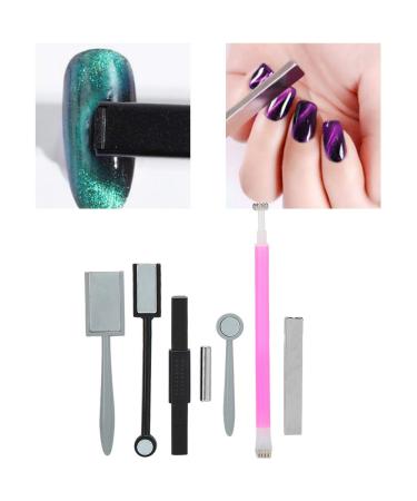 7-Piece Cat Eye Magnet Pencil Set | Color Gradient Nail Art Tools for 3D Effects | Professional Manicure Accessories - Buy Online on GoSupps.com