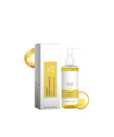 Calendula Face Cleansing Oil, Calendula Cleansing Oil, Korean Face Cleansing Oil, Daily Makeup Removal Oil Cleanser, Gentle and Light, Not Tight, Suitable for All Skin Types