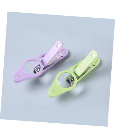 minkissy 1pc Nail Clippers Illuminated Nail Clipper Nail Cutters Portable Nail Trimmer for Baby Puppy Nail Trimmers for Men Pet Nail Clipper Child Purple Stainless Steel Large Slicer 15*4.5*1.6cm Purple - Buy Online on GoSupps.com