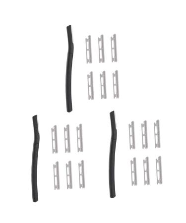 Minkissy 3 sets of razor shaver body cutter shaver portable eyebrow razor eyebrow trimmer women eyebrows razor razor man hair removal