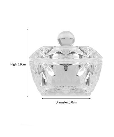 Clear Acrylic Liquid Powder Dappen Dish Set - 2 Glass Nail Art Bowls with Lids for Perfect Nail Designs - Buy Online on GoSupps.com