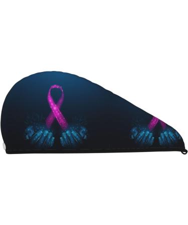 Super Absorbent Pink Ribbon Microfiber Hair Towel Wrap for Women - Quick Dry Coral Velvet for Long Curly & Thick Hair - Buy Online on GoSupps.com