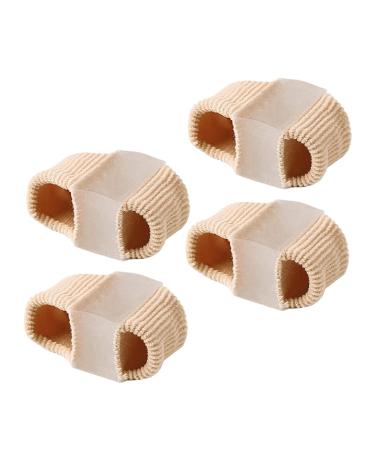 Beavorty 4Pcs Toe Separator Toe Double- hole Feet Toe Spacers Nylon Toe Valgus Orthotics Correction Tool for Woman Men Overlapping Straighteners 6X3.2CM