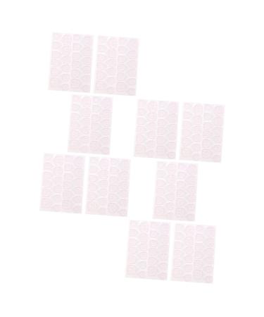 Ipetboom 20 Sheets Nail Art Double Sided Tape Stickers Manicure Tools Manicure Accessory Nail Adhesive Pastes Manicure Supply Manicure Paste False Nails Jelly Silica Gel Pink