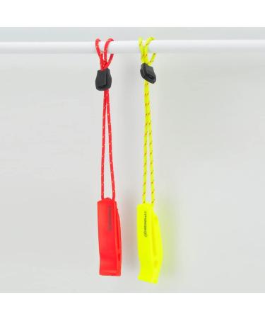 HEIMDALL Emergency Whistle with Lanyard - Safety Boating Camping Hiking Hunting Survival Rescue - Red Yellow - Buy Online on GoSupps.com