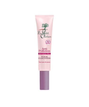Le Petit Olivier Le Petit Olivier - Anti-Pollution Eye Contour Gel - Almond Blossom - Made in France - 15ml roll-on tube - Silicone-free