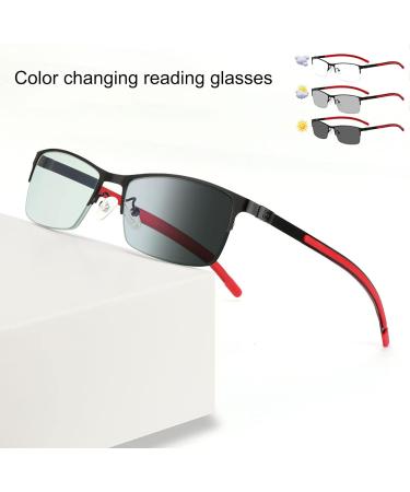 JHDXL +0.25 Reading Glasses with Spring Hinges - Comfortable Blurred Vision Relief in Gray - Buy Online on GoSupps.com