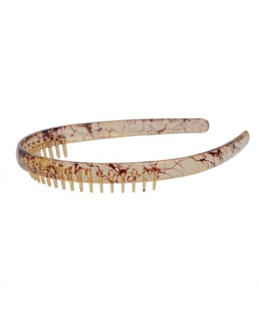 Fodattm Set of 2 Plastic Headband with Teeth Hair Comb Hair Accessories Women Hair Hoop (Color 3) - Buy Online on GoSupps.com
