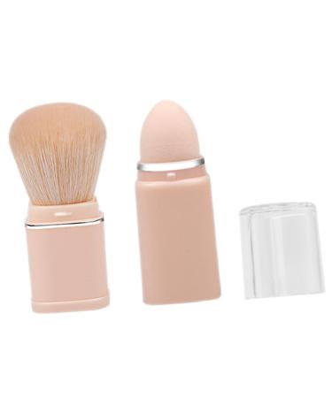 FOMIYES 2 in 1 Makeup Brush Portable Makeup Retractable Blush Brush Travel Face Blush Brush Blush Makeup Brush Makeup Brush for Face Blush Powder Blush Brush Miss Paint Make up Plastic