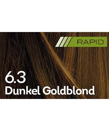 Buy Biocap Rapid Permanent Hair Color 6.3 Dark Gold Blonde | Quick 10-Minute Application | Vegan Formula with Argan Oil | Optimal Gray Coverage | 80% Natural Ingredients - Buy Online on GoSupps.com