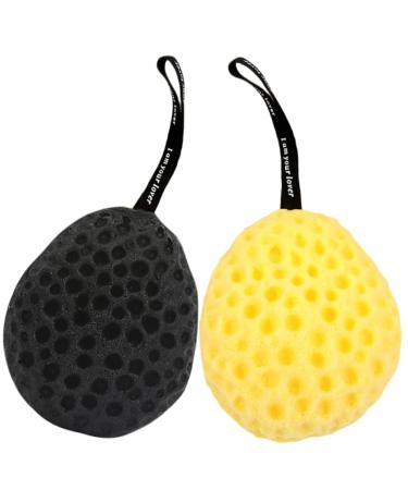 2pcs Honeycomb Bath Ball Sponges for Bathing Shower Sponges for Women Honeycomb Bath Loofah Baby Sponge for Bathing Shower Sponges for Men Sea Sponge Shower Supplies Cute Man