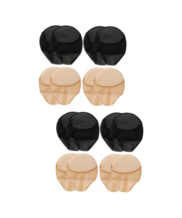 POPETPOP 8 Pairs Half Socks Metatarsal Cushions Ball Toe Covers Padded Toe Socks Half Toe Socks Outdoor Accessories Breathable Toe Socks Reusable Lace Net Women's Mules Foot