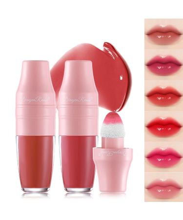 6 Colors Shake Liquid Lipstick Set | Korean Moisturizing Glossy Lip Gloss & Cheek Tint - Non-Stick Long-Lasting Vivid Color - Buy Online on GoSupps.com