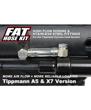 TECHT Fat Hose Kit (Clear) for Tippmann A5/X7 Markers
