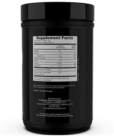 Superior Source Keto Collagen Powder with MCTs - Chocolate Flavor 14 oz (397 g) for Enhanced Weight Loss & Skin Health - Buy Online on GoSupps.com