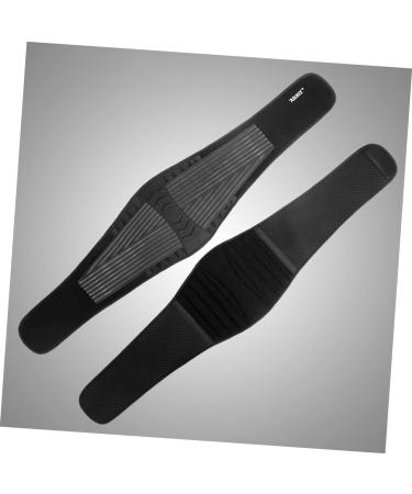 SUPVOX Mens Girdle Belt - Lumbar Support & Waist Protection for Bodybuilding | 2 Pcs - 90x20cm Black - Buy Online on GoSupps.com