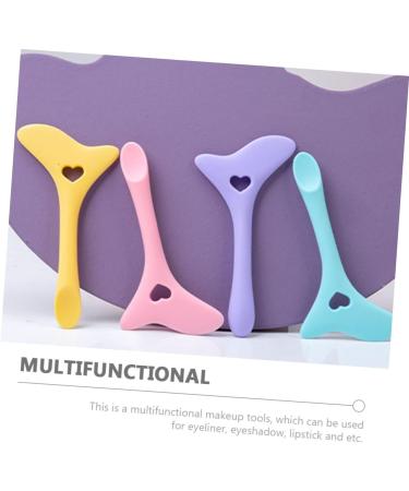 Housoutil Eyelashes Kit Eyeliner Aid Eyeliner Pencil Eyeshadow Silicone Eyeliner Stencils Face Cream Spoon Liquid Apply 11.7X5.9CM Violet - Buy Online on GoSupps.com